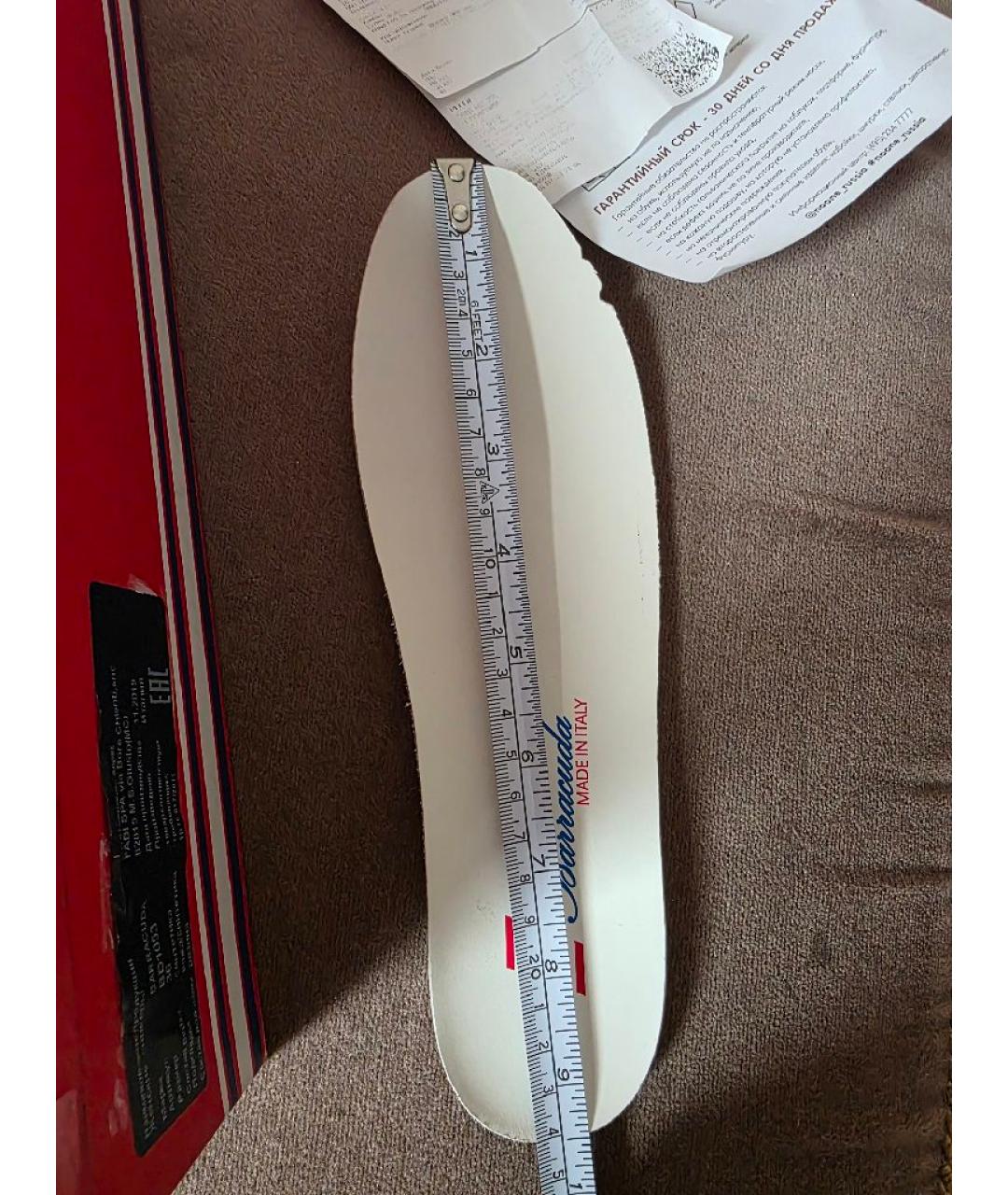 BARRACUDA Желтые кожаные кроссовки, фото 4