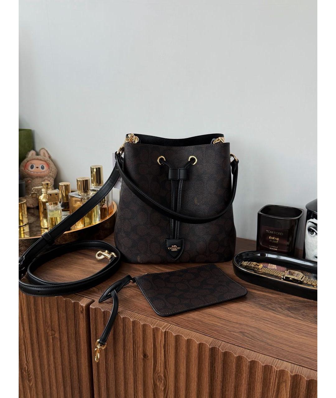 COACH Коричневая сумка тоут, фото 5