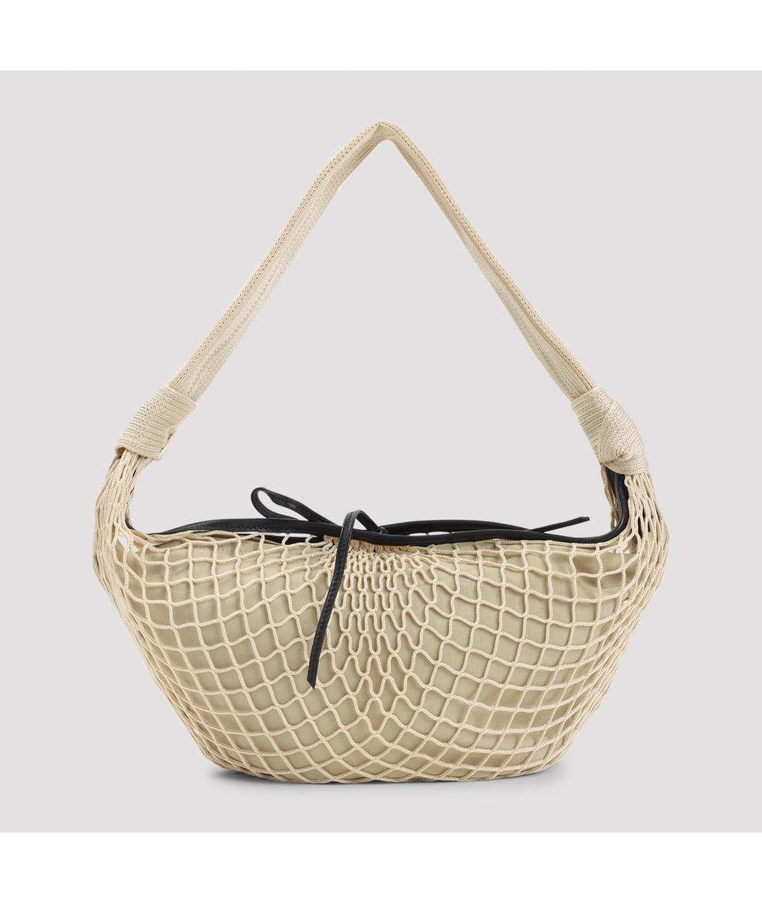 LEMAIRE Бежевая синтетическая сумка через плечо, фото 3