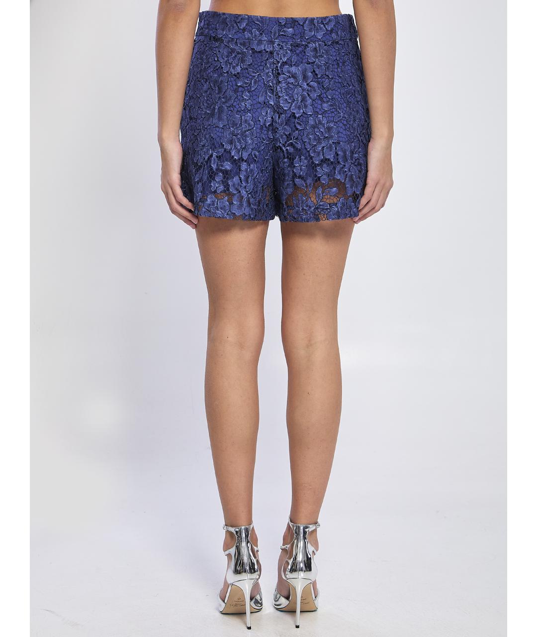 FEDERICA TOSI Синие хлопковые шорты, фото 4