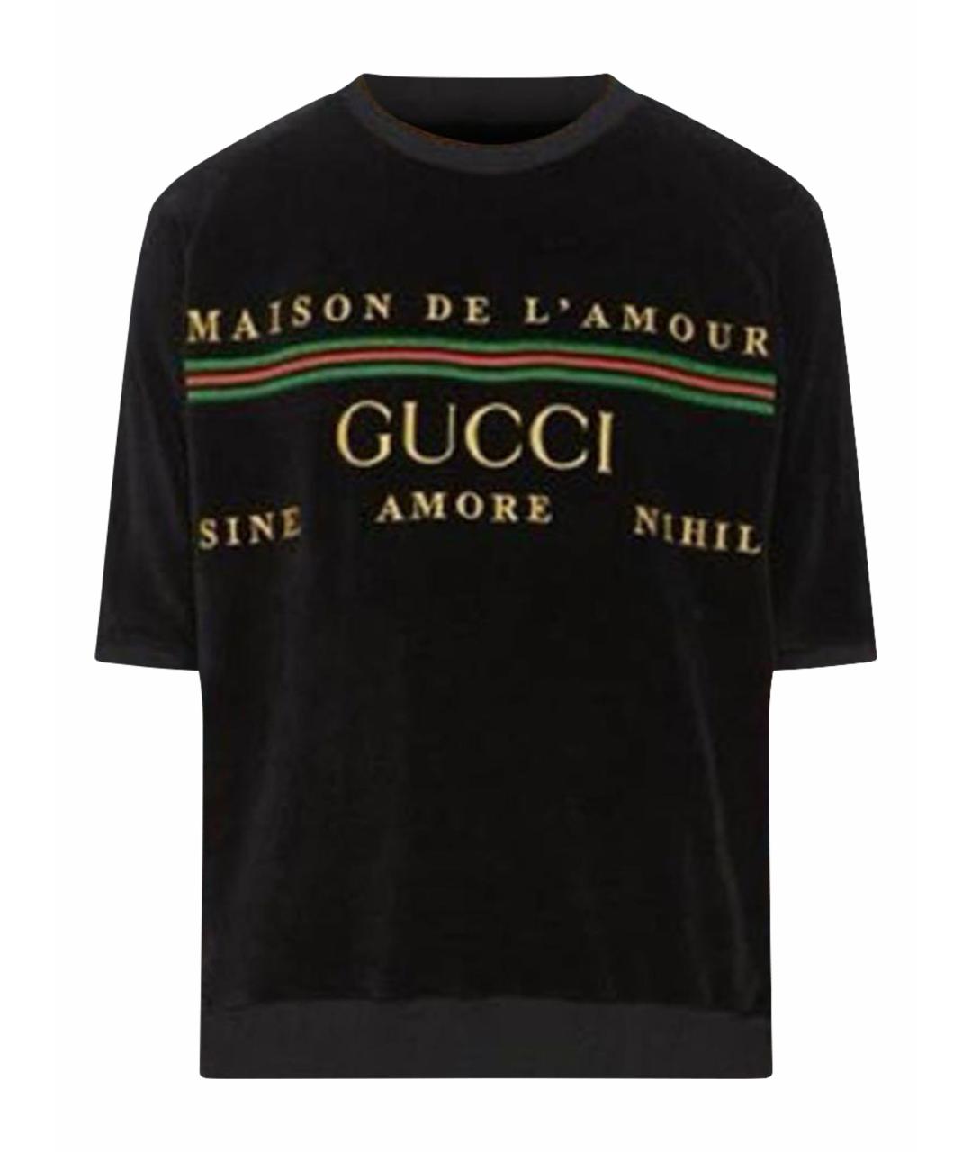 GUCCI Черная футболка, фото 1