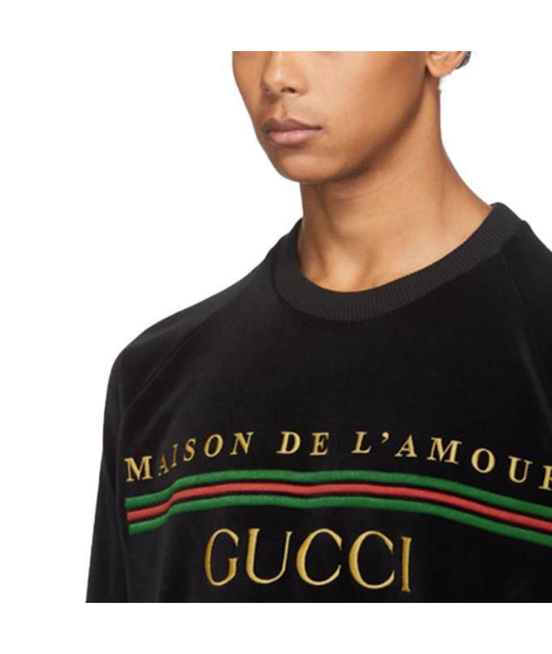 GUCCI Черная футболка, фото 4