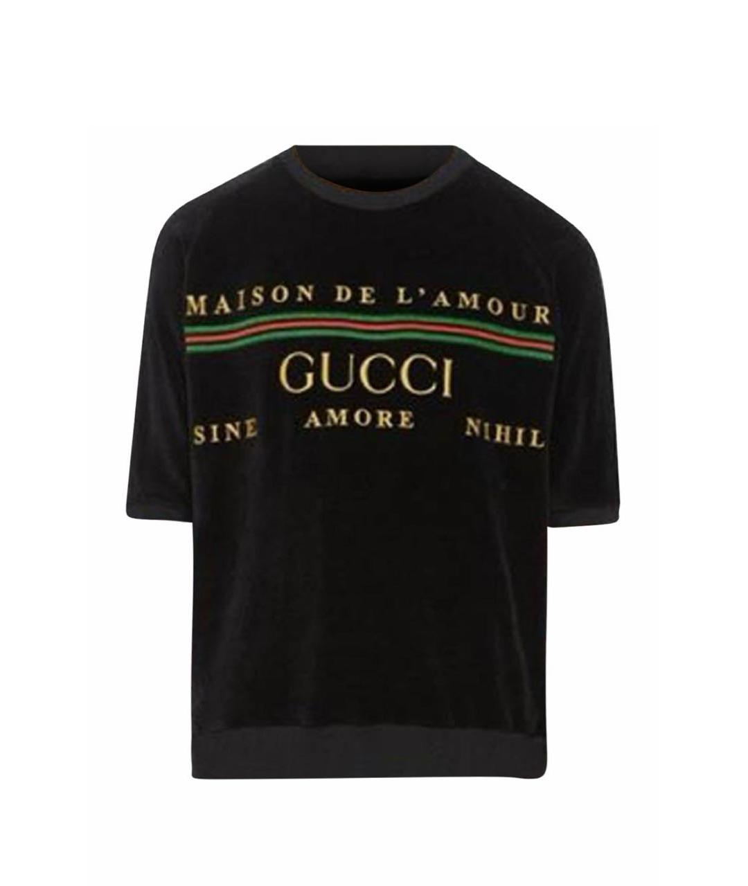 GUCCI Черная футболка, фото 5