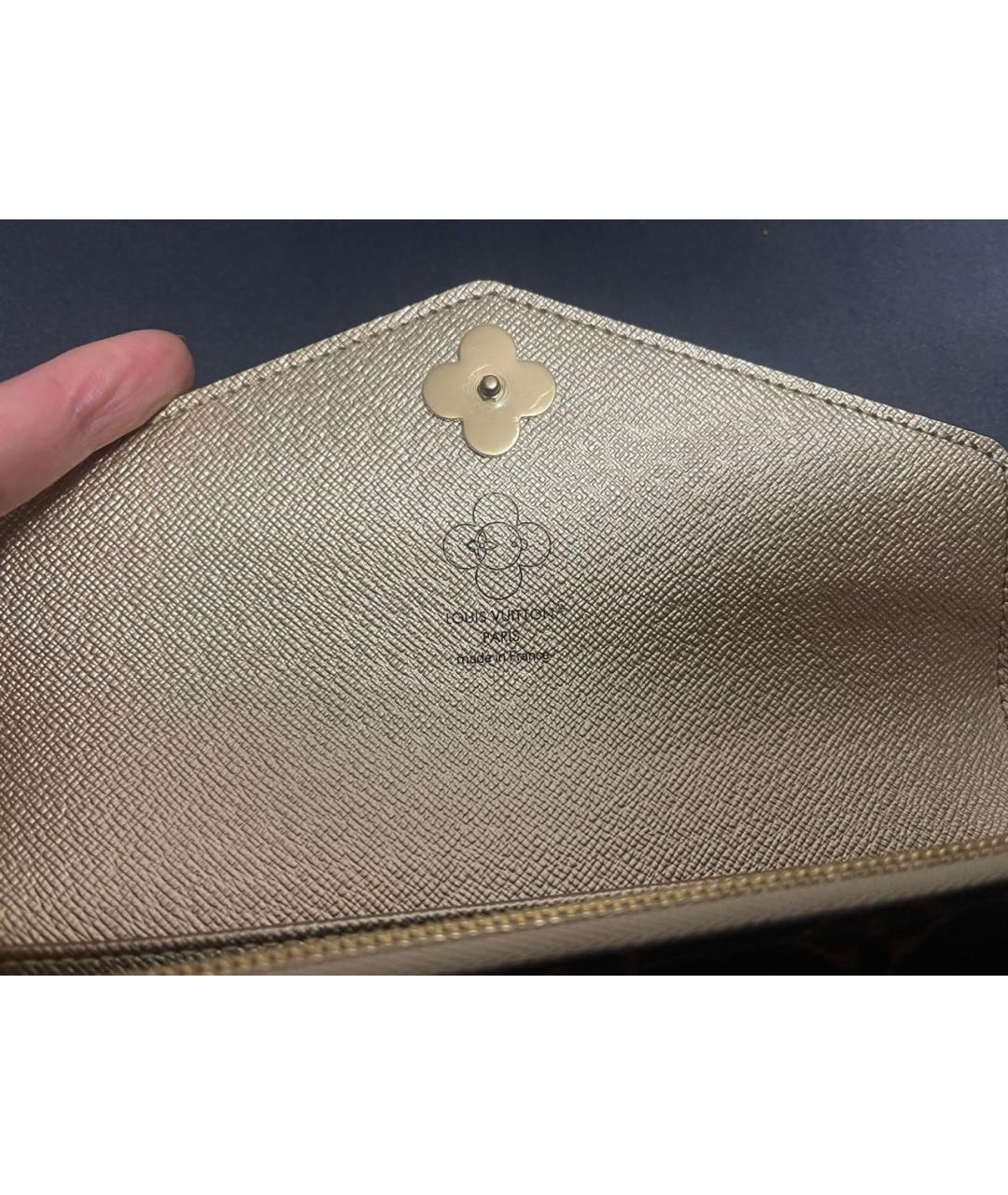 LOUIS VUITTON Коричневый кошелек из искусственной кожи, фото 5