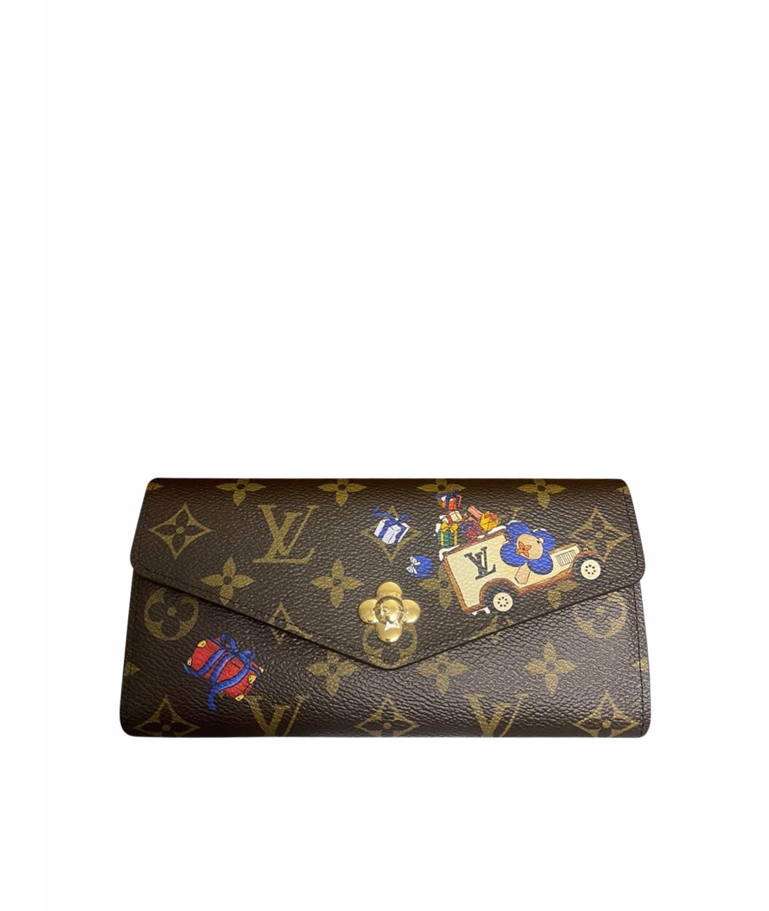 LOUIS VUITTON Коричневый кошелек из искусственной кожи, фото 1