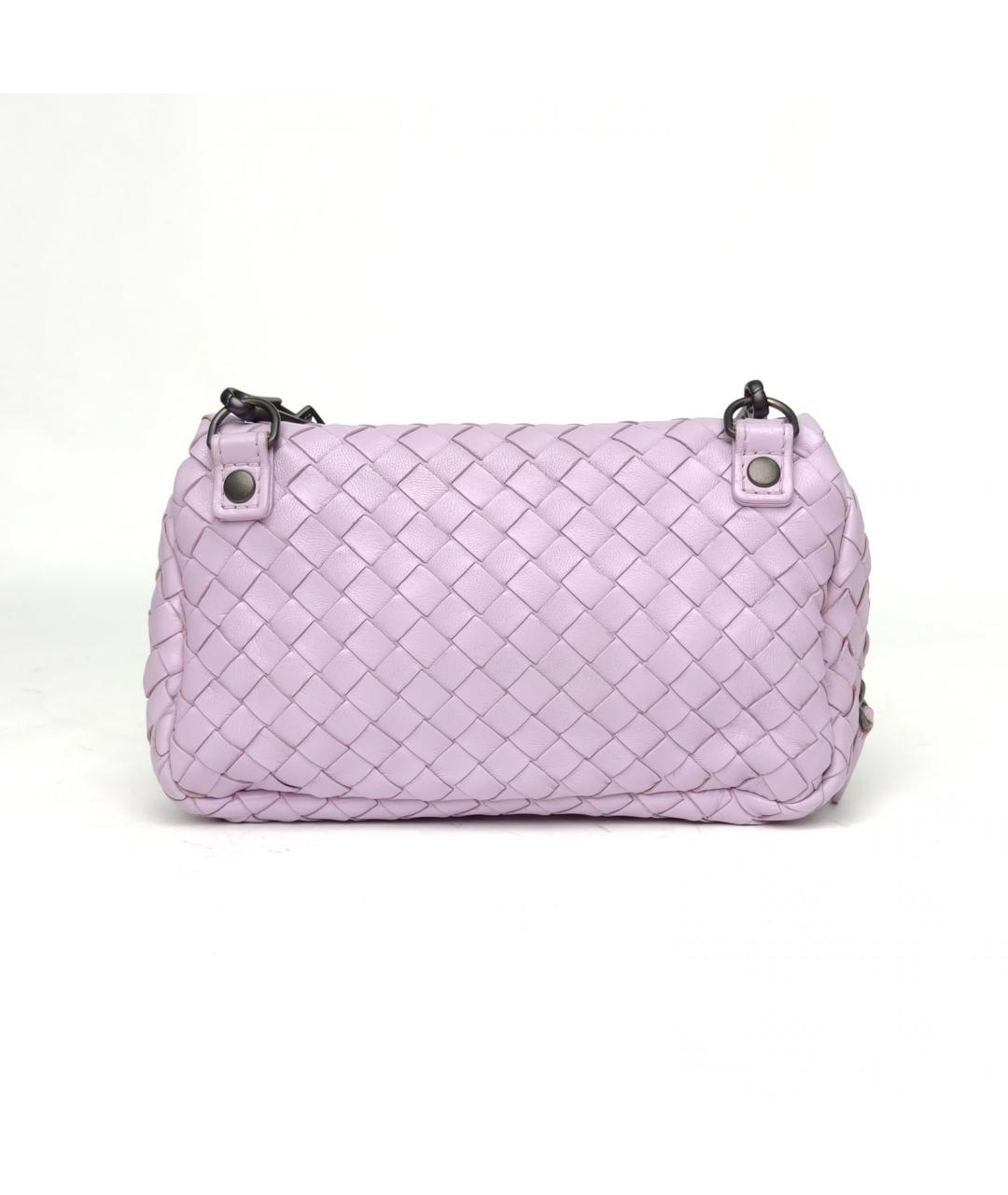 BOTTEGA VENETA Фиолетовая кожаная сумка через плечо, фото 4