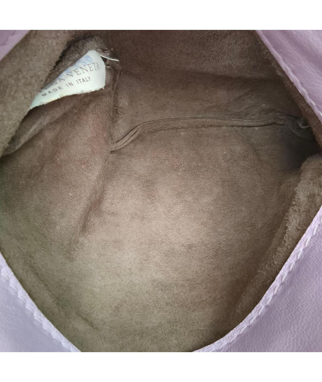 BOTTEGA VENETA Фиолетовая кожаная сумка через плечо, фото 7