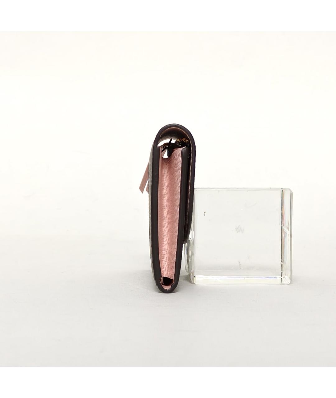 LOUIS VUITTON Коричневый кошелек, фото 3