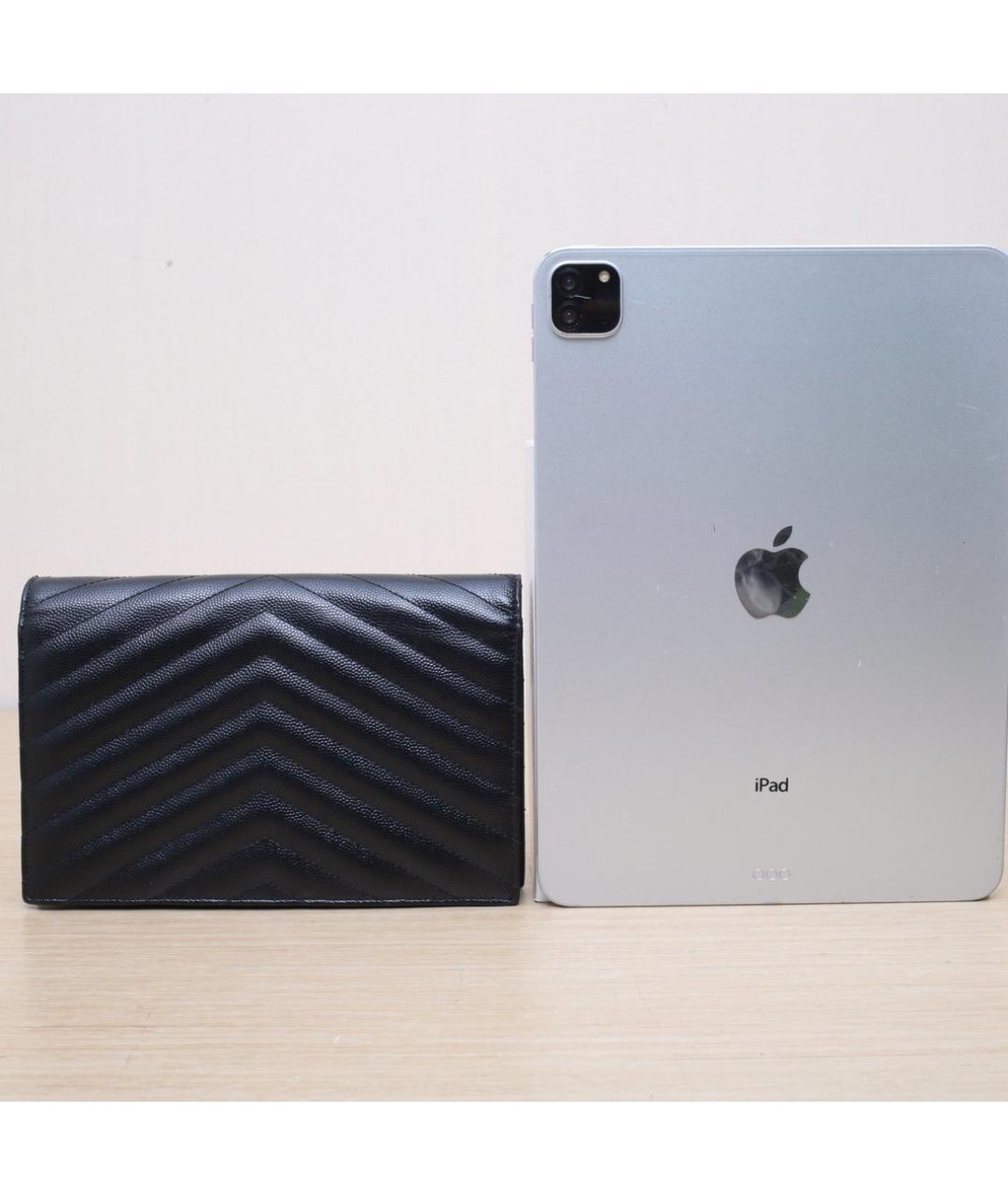 SAINT LAURENT Черная кожаная сумка через плечо, фото 7