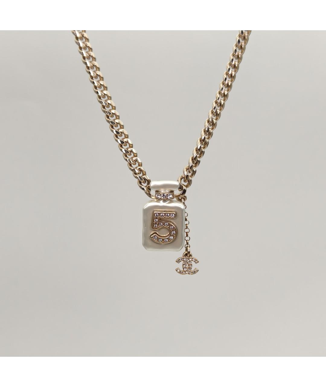 CHANEL Золотое металлическое колье, фото 2