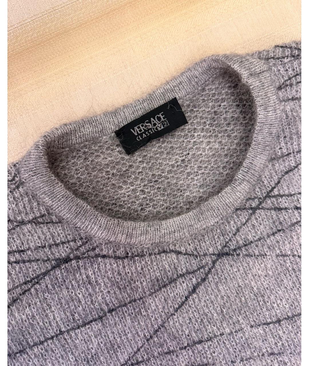 VERSACE Серый джемпер / свитер, фото 2