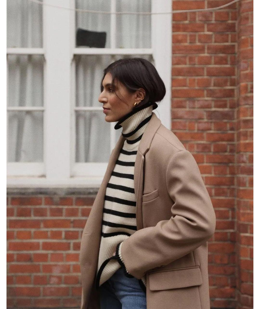 TOTEME Бежевый шерстяной джемпер / свитер, фото 8