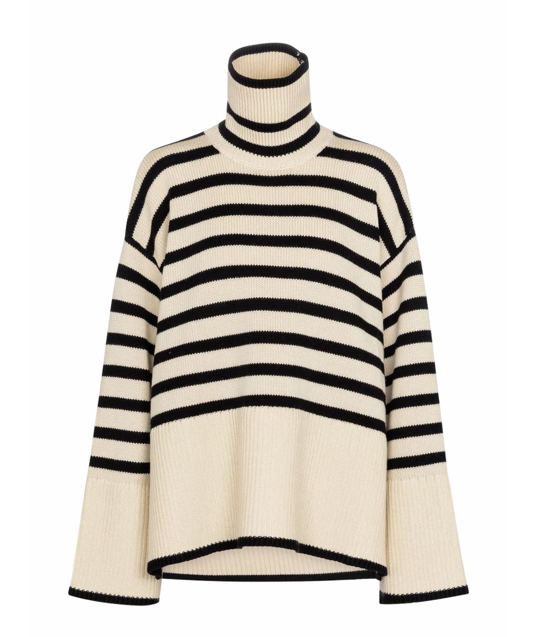 TOTEME Бежевый шерстяной джемпер / свитер, фото 1