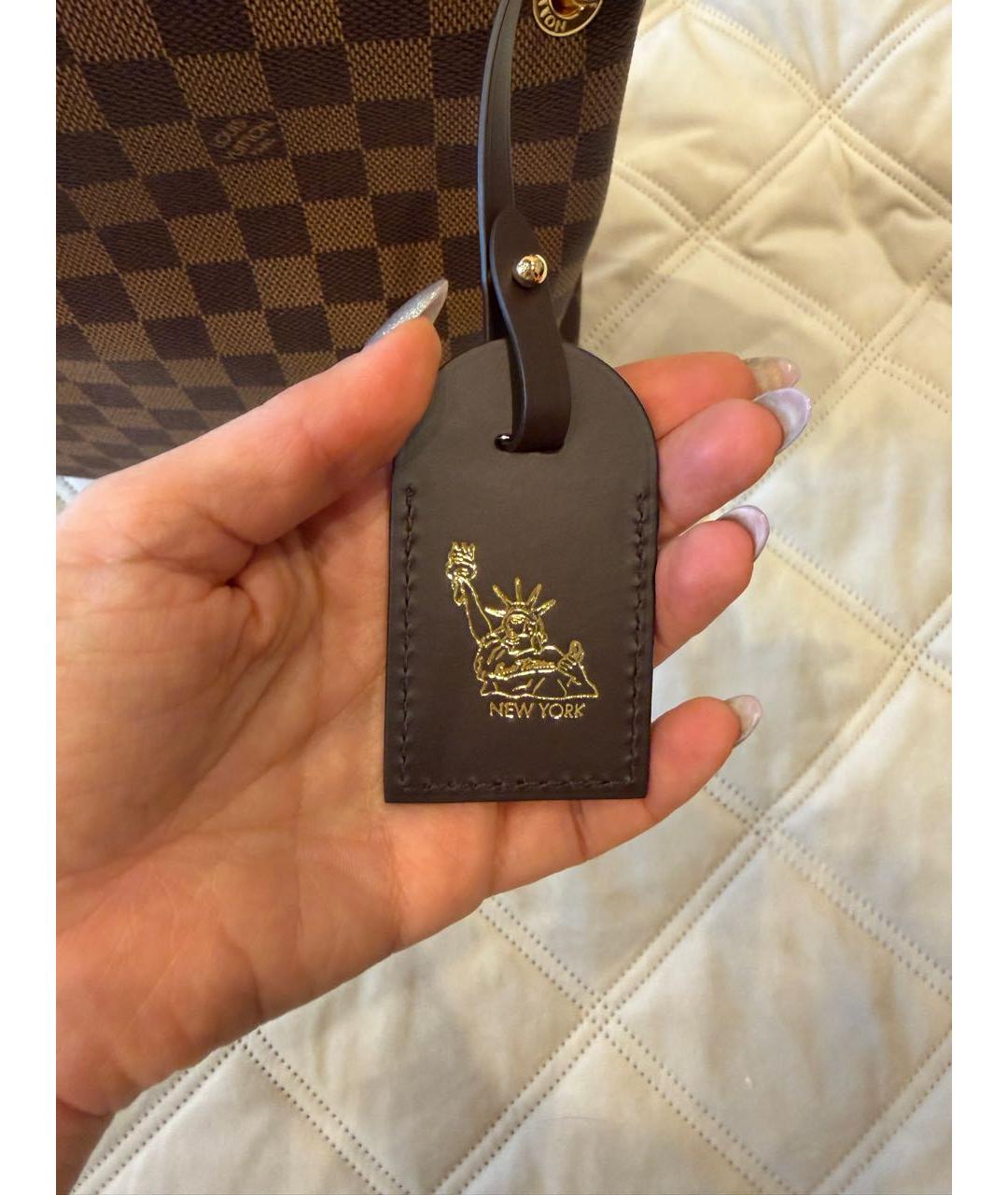 LOUIS VUITTON Коричневая сумка тоут, фото 5