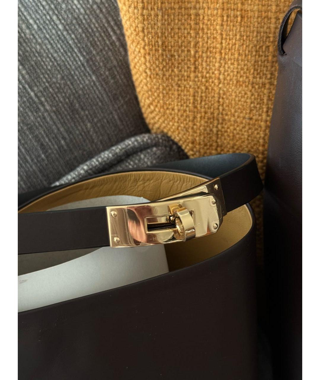 HERMES Коричневые кожаные сапоги, фото 3