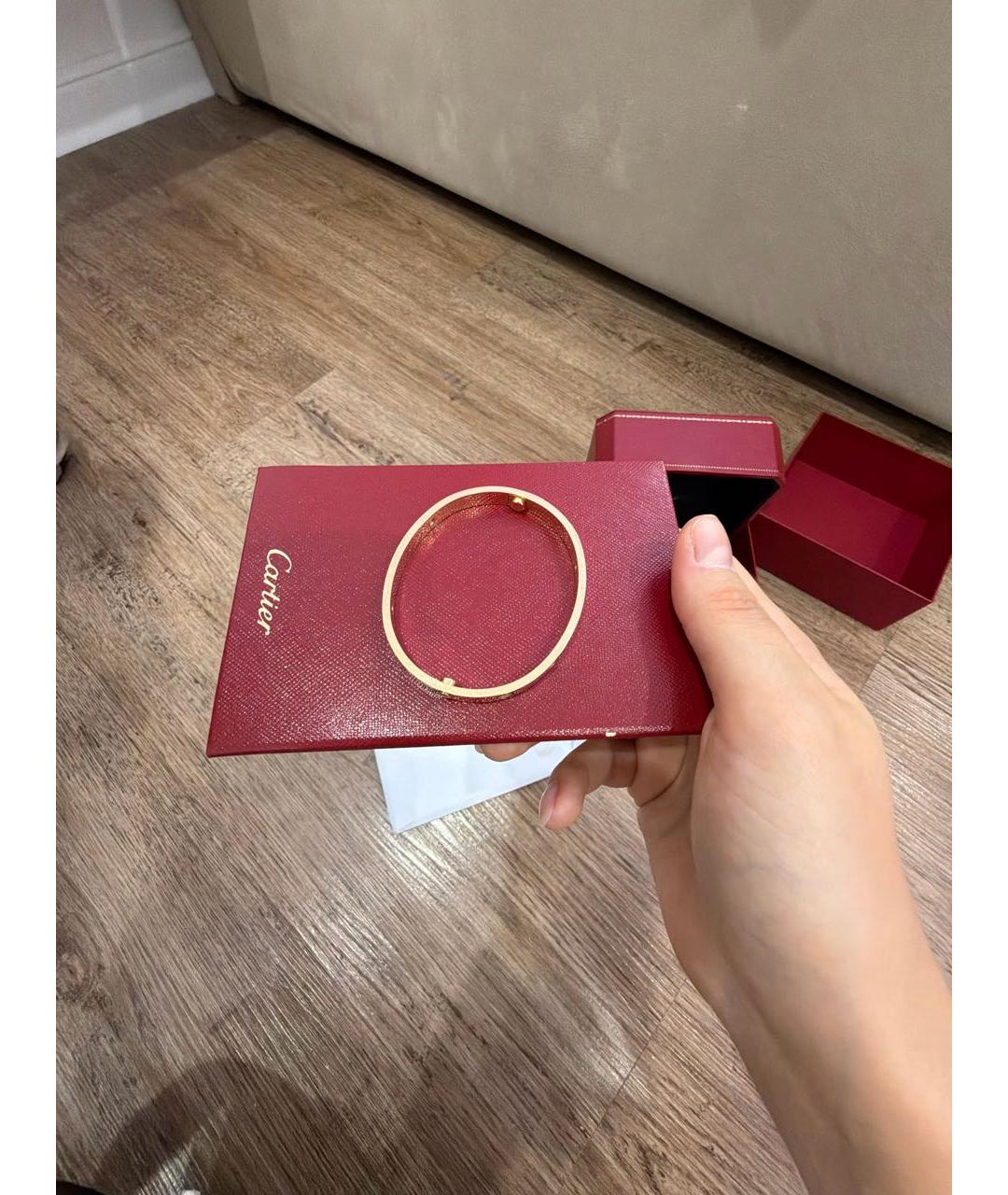 CARTIER Розовый браслет из розового золота, фото 2