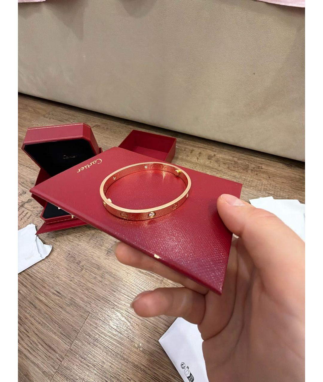 CARTIER Розовый браслет из розового золота, фото 3