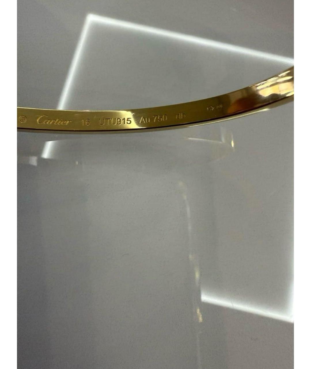 CARTIER Золотой браслет из желтого золота, фото 4