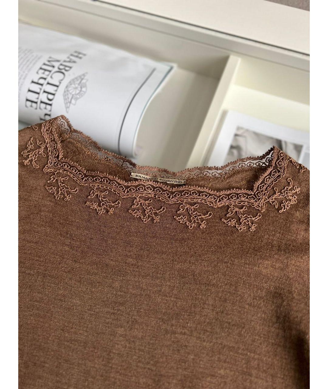 ERMANNO SCERVINO Коричневый кардиган, фото 3