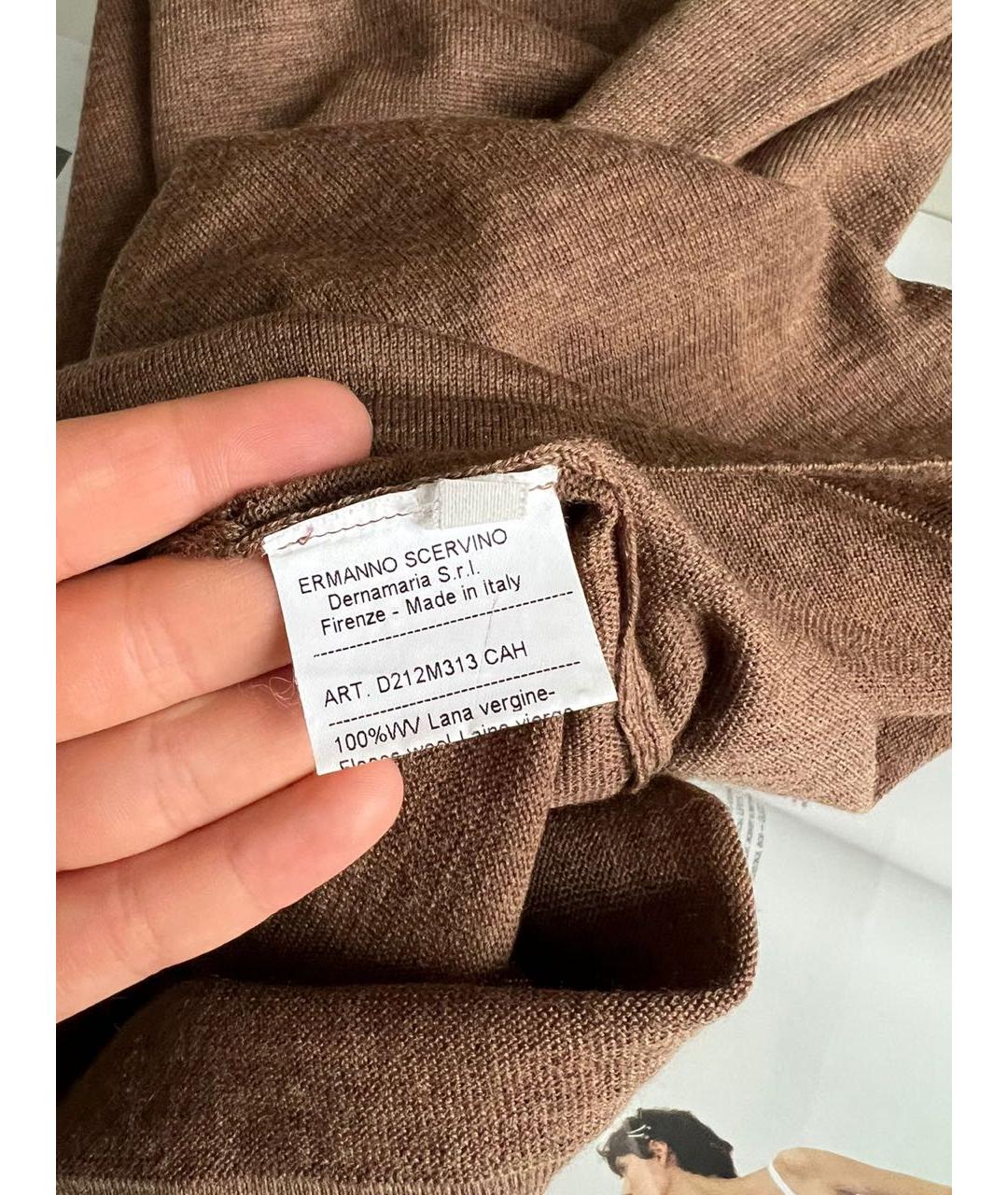 ERMANNO SCERVINO Коричневый кардиган, фото 5