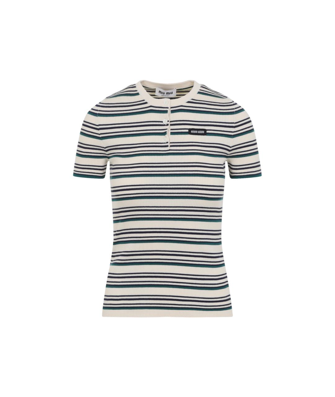 MIU MIU Мульти хлопковый джемпер / свитер, фото 1