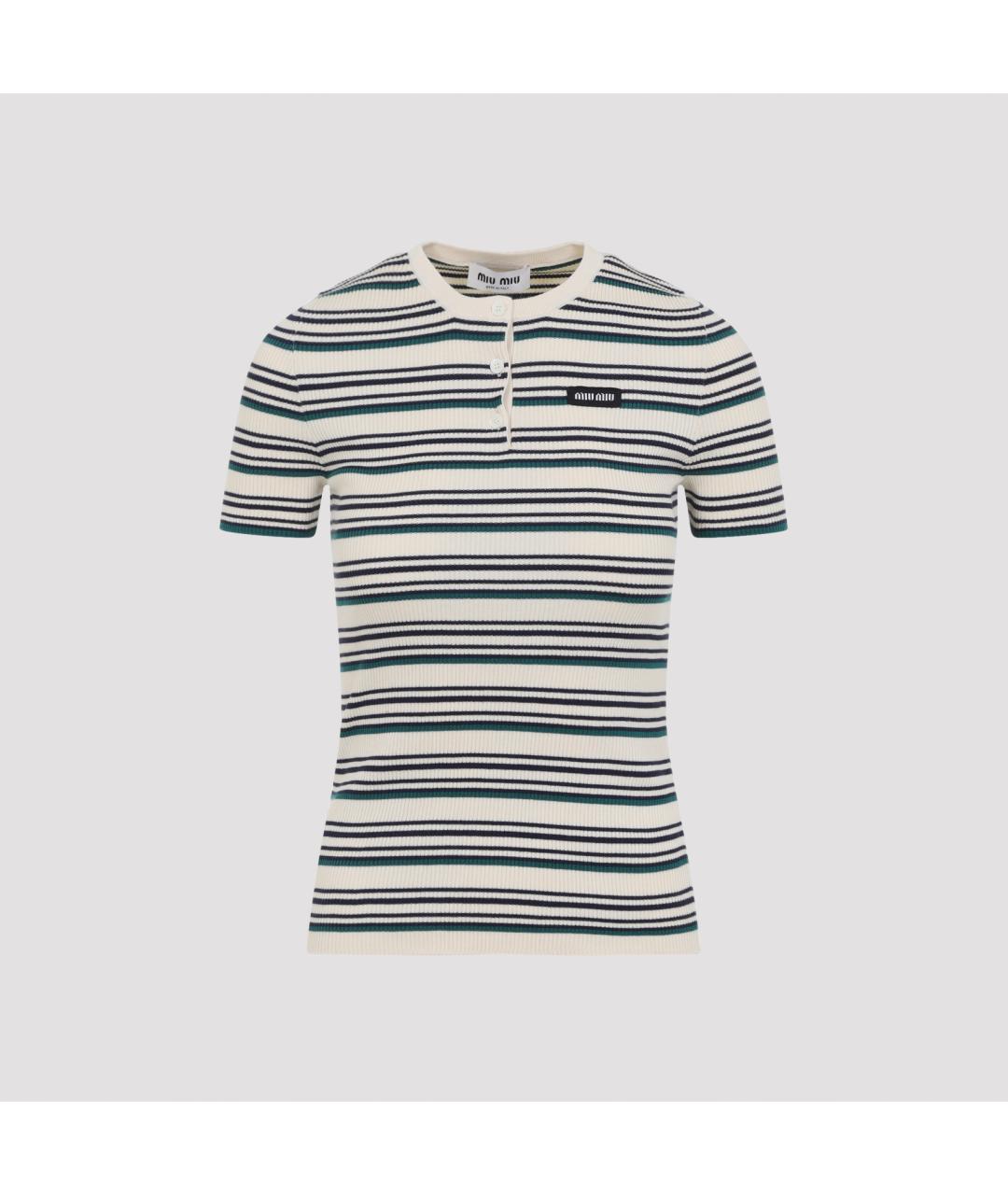 MIU MIU Мульти хлопковый джемпер / свитер, фото 3