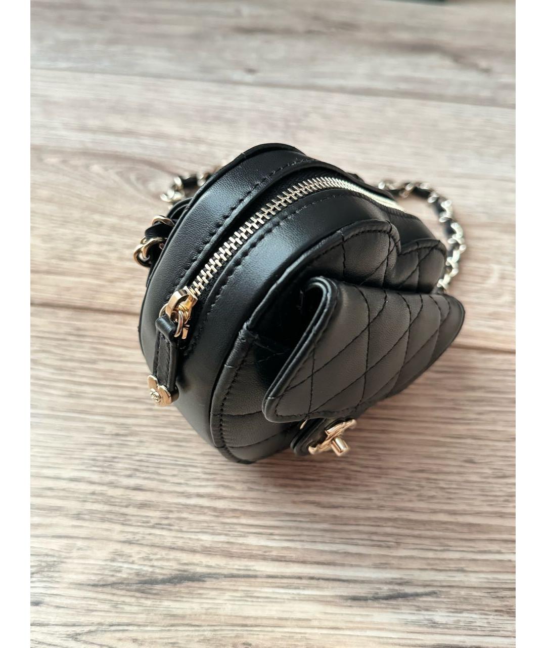 CHANEL Черная кожаная поясная сумка, фото 3