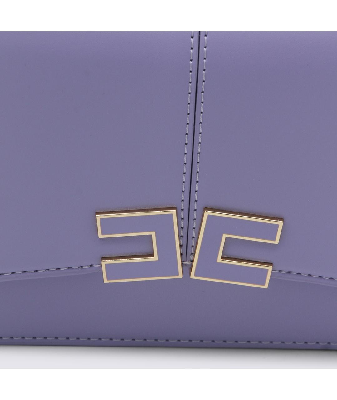 ELISABETTA FRANCHI Фиолетовая сумка через плечо, фото 4