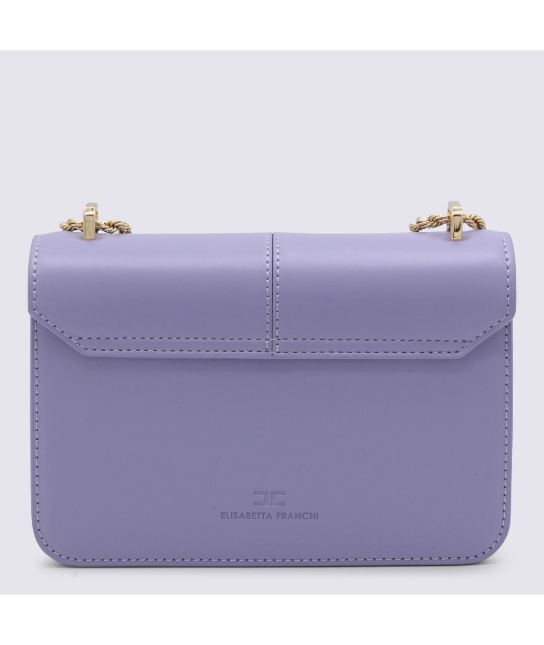 ELISABETTA FRANCHI Фиолетовая сумка через плечо, фото 3