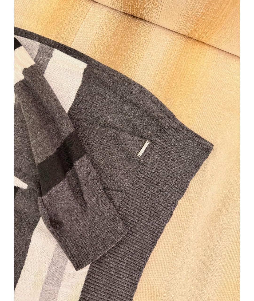 DIESEL Антрацитовый хлопковый джемпер / свитер, фото 3