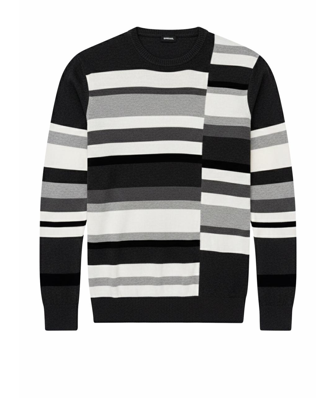 DIESEL Антрацитовый хлопковый джемпер / свитер, фото 1