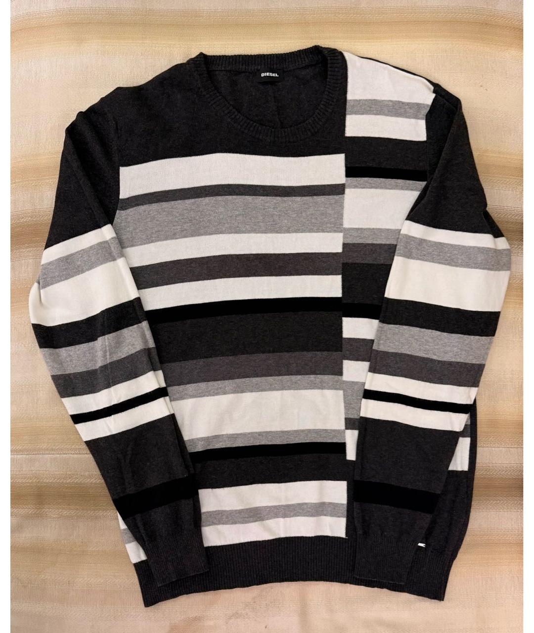 DIESEL Антрацитовый хлопковый джемпер / свитер, фото 5