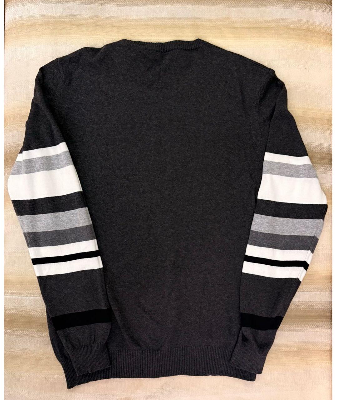 DIESEL Антрацитовый хлопковый джемпер / свитер, фото 2