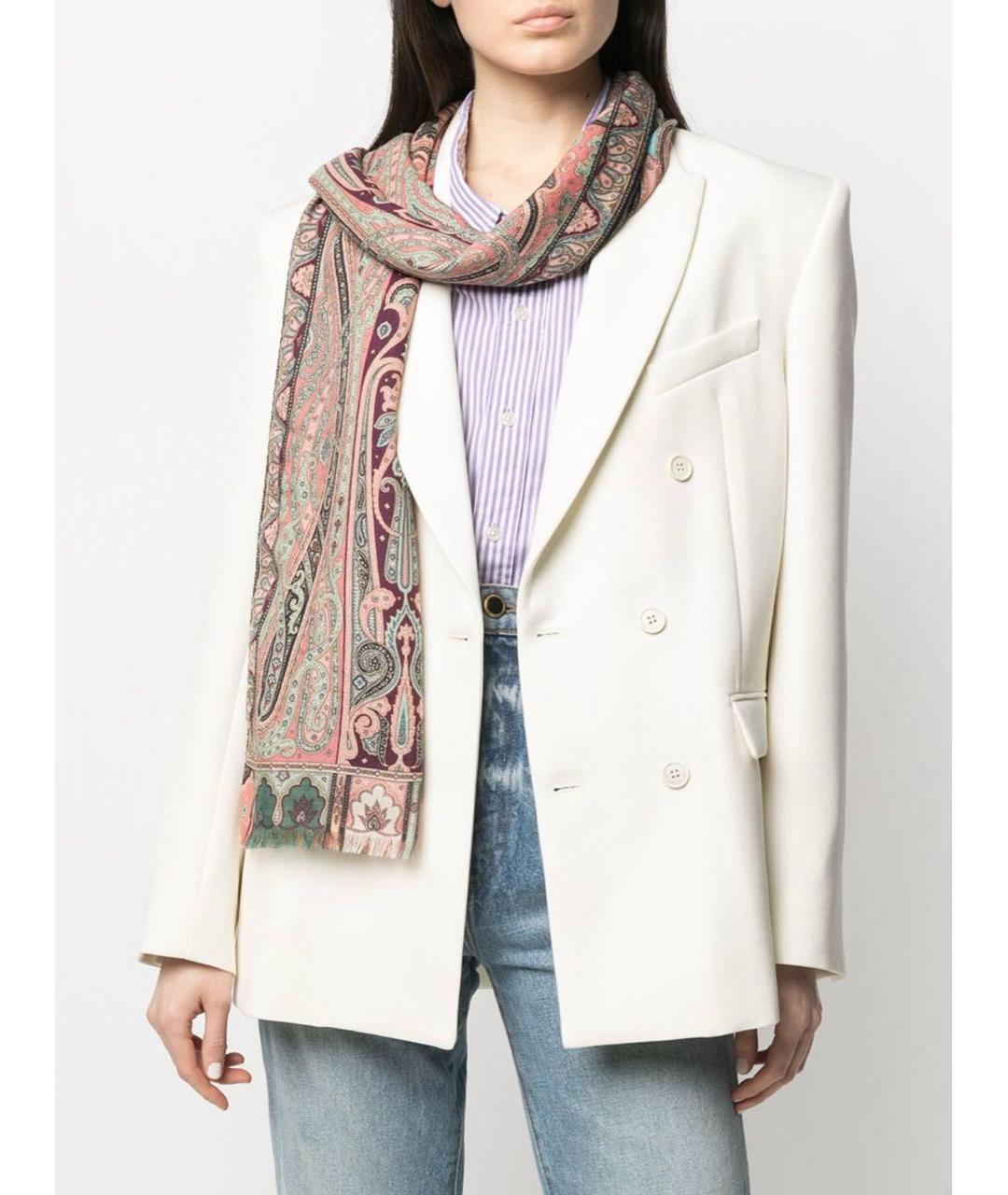 ETRO Мульти шерстяной шарф, фото 4