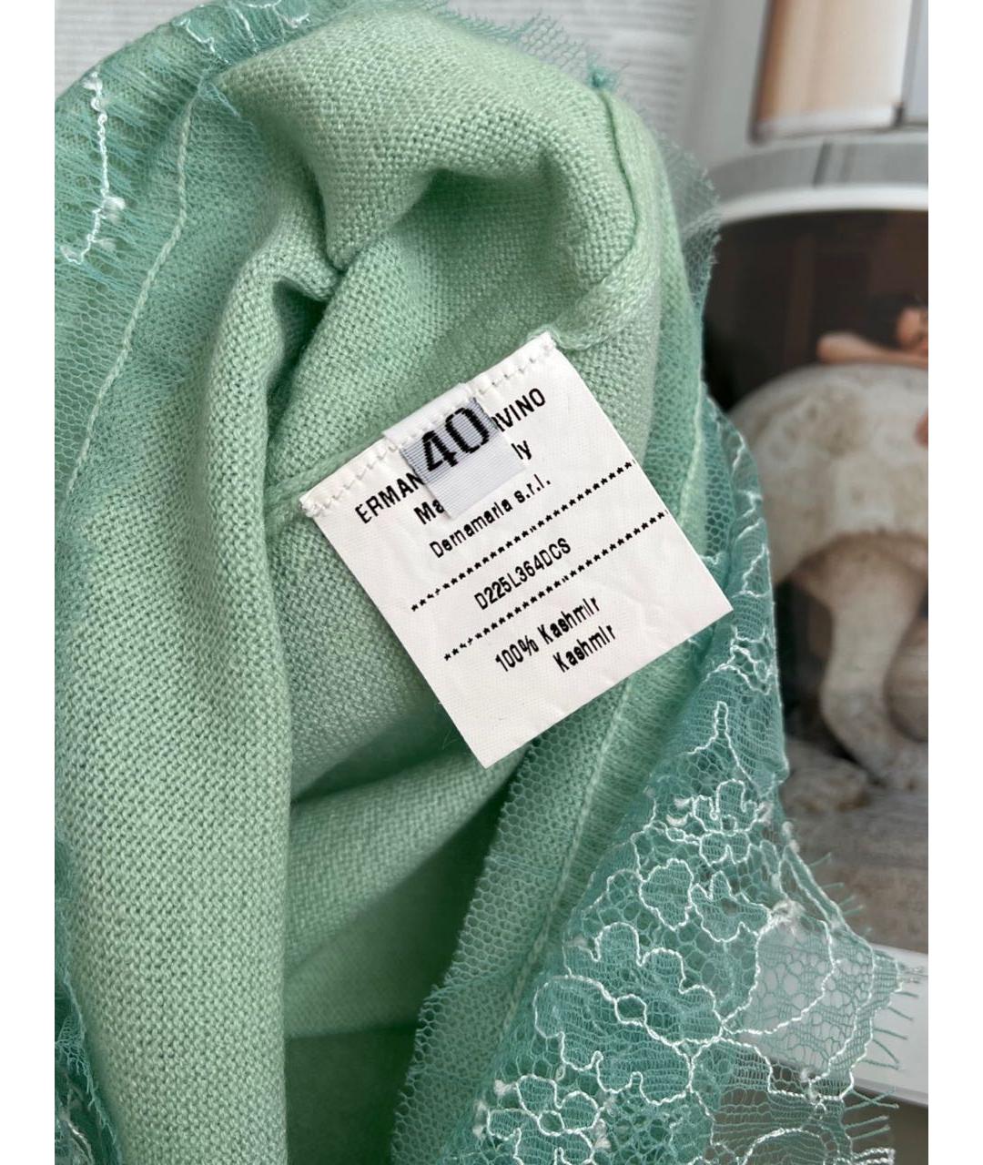 ERMANNO SCERVINO Зеленая майка, фото 3