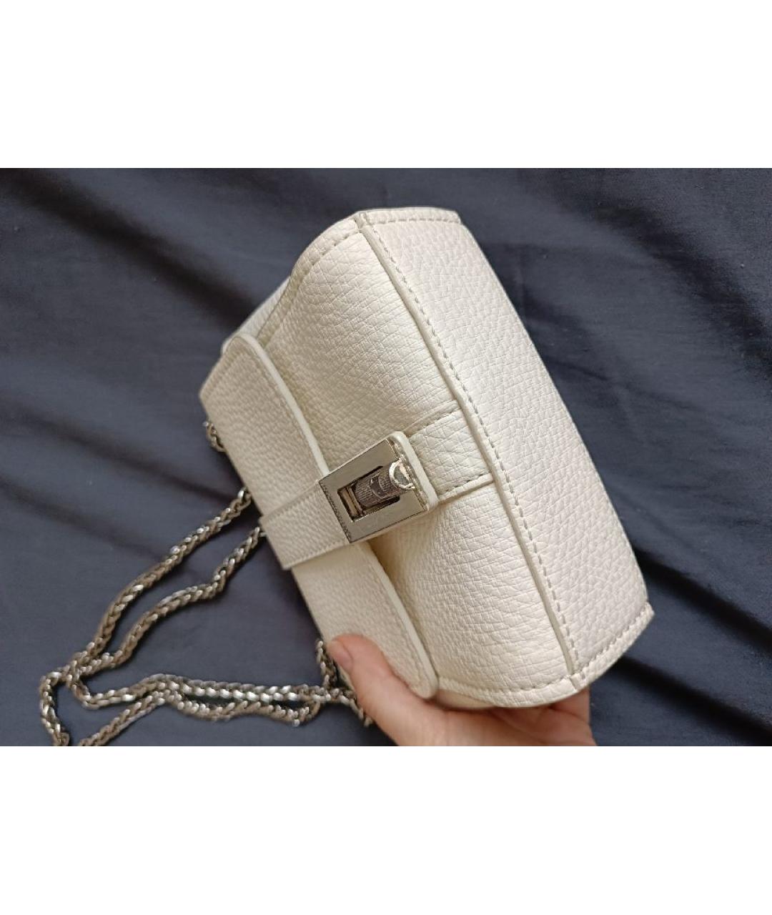 TRUSSARDI JEANS Белая сумка через плечо из искусственной кожи, фото 5