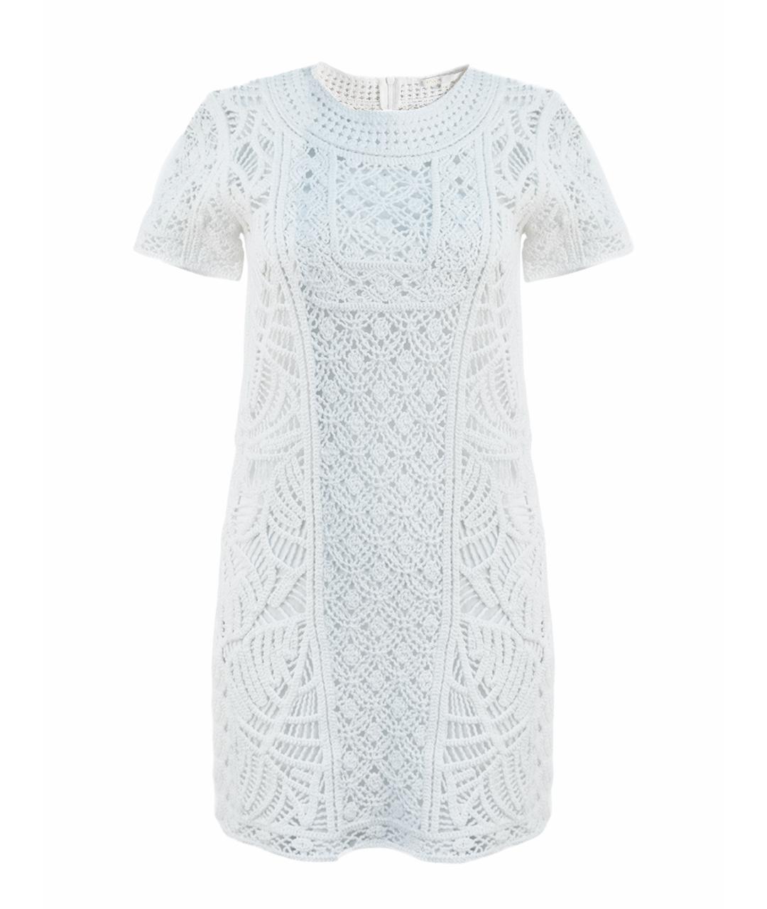 MAJE Белое хлопковое повседневное платье, фото 1