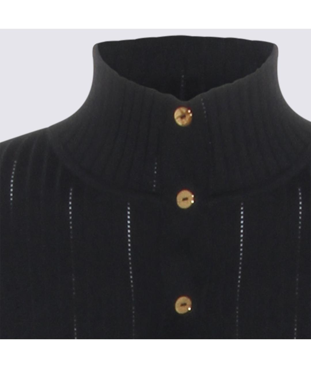 ELISABETTA FRANCHI Черное вискозное платье, фото 4