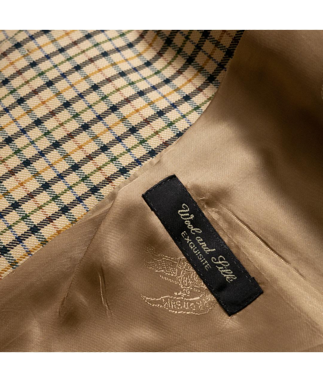 BURBERRY Бежевый шерстяной пиджак, фото 8