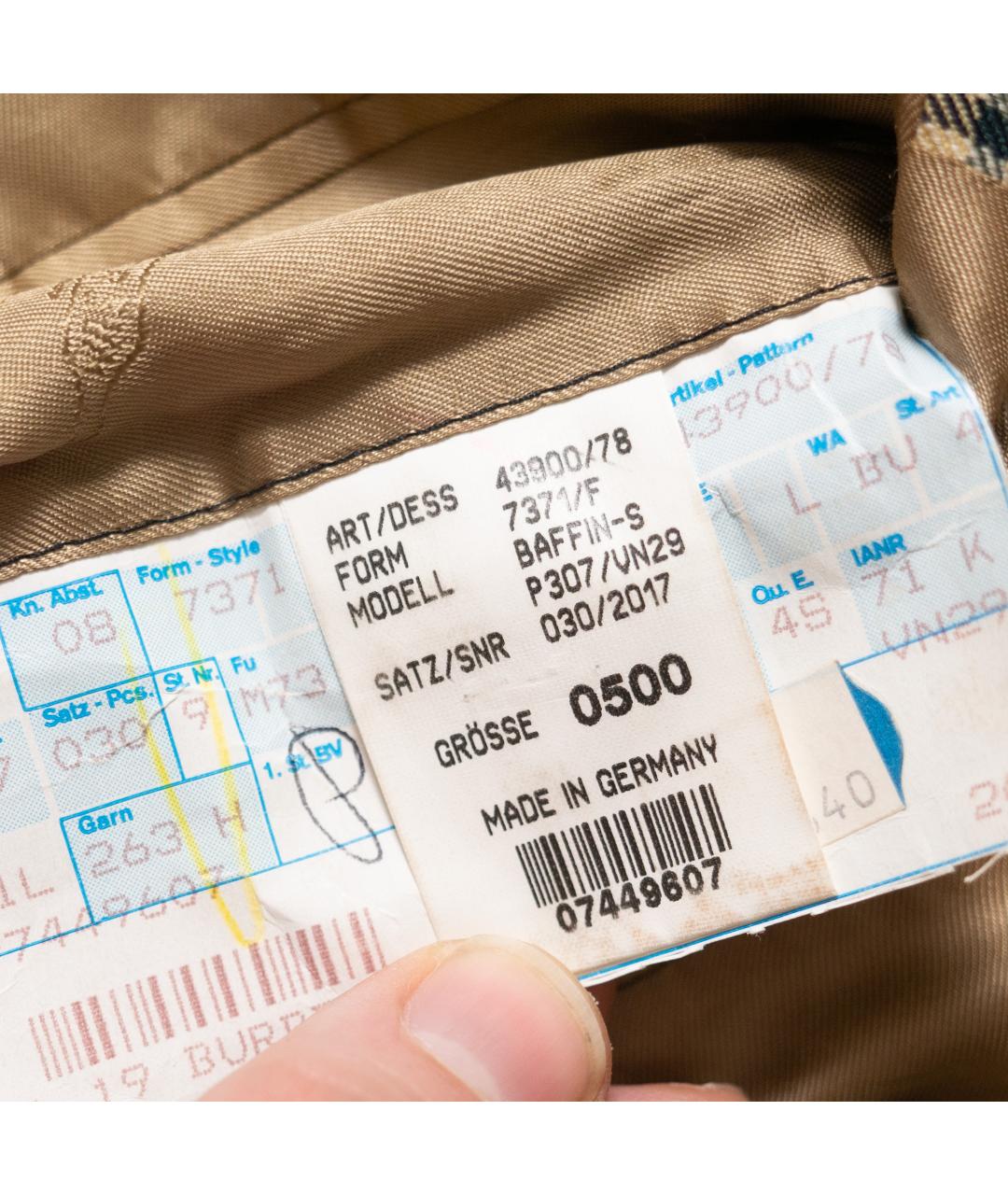 BURBERRY Бежевый шерстяной пиджак, фото 9