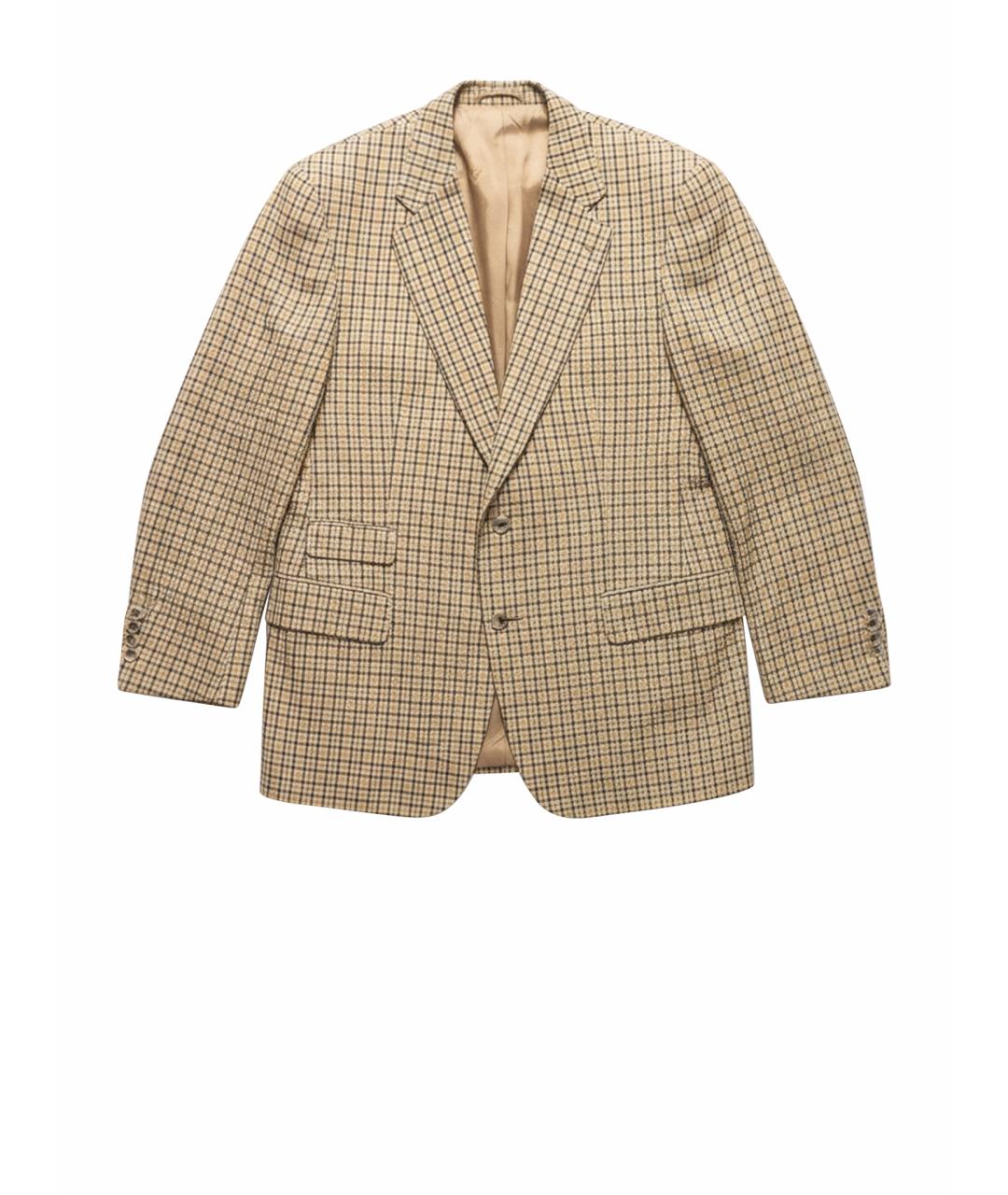 BURBERRY Бежевый шерстяной пиджак, фото 1