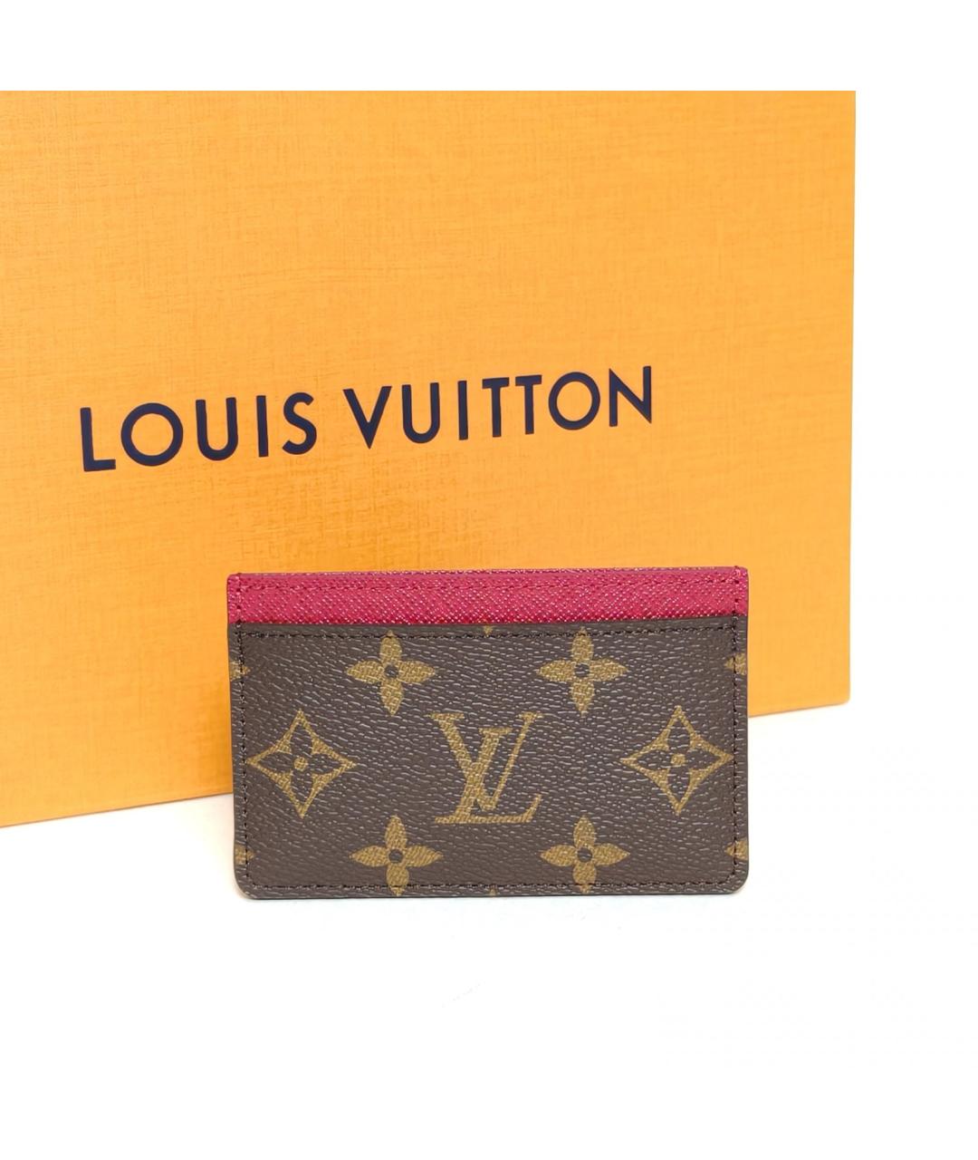 LOUIS VUITTON Коричневый кардхолдер, фото 8