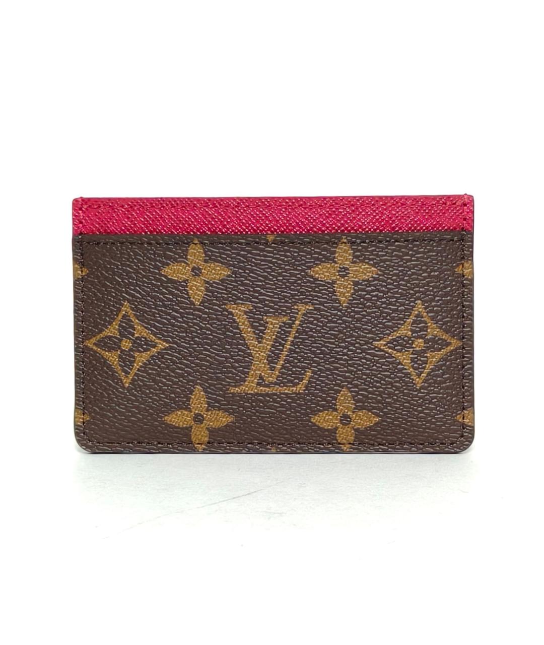 LOUIS VUITTON Коричневый кардхолдер, фото 3