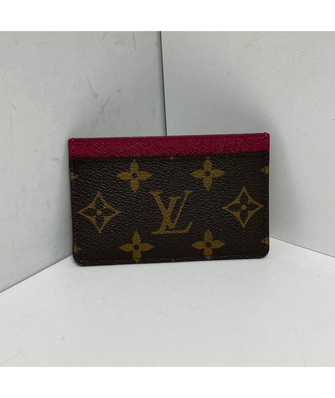 LOUIS VUITTON Коричневый кардхолдер, фото 9