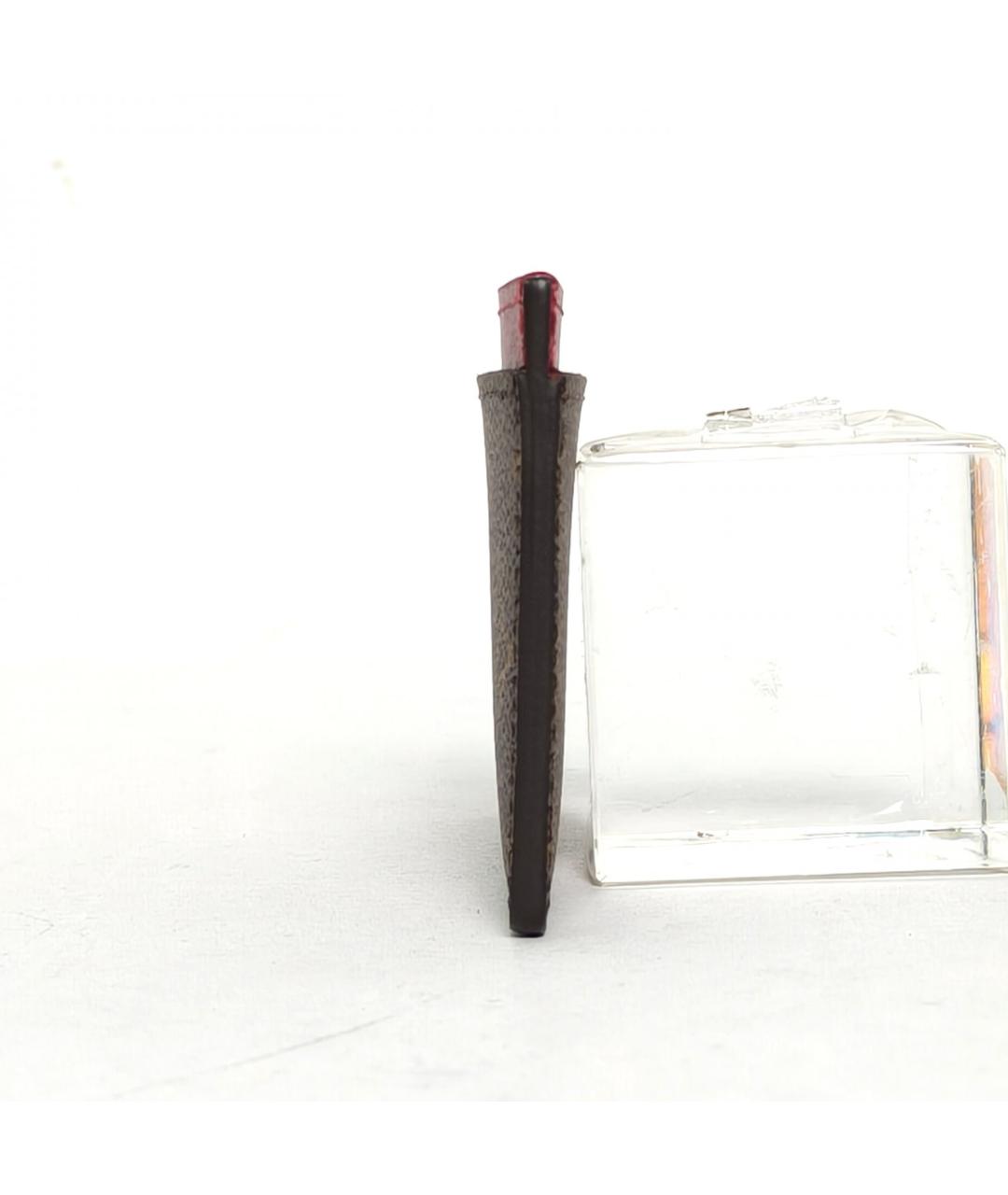 LOUIS VUITTON Коричневый кардхолдер, фото 5