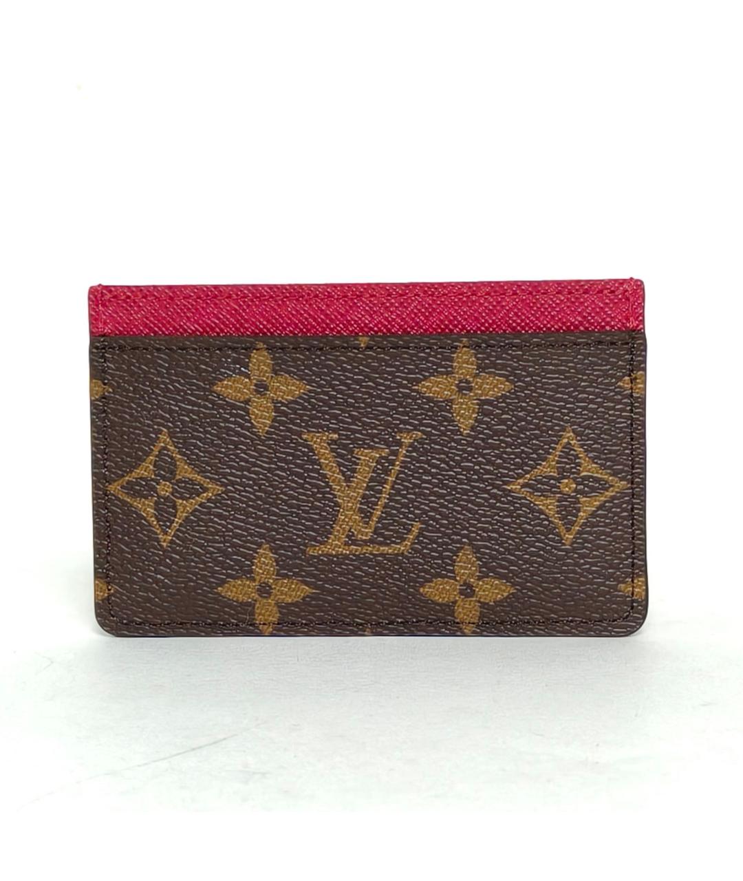LOUIS VUITTON Коричневый кардхолдер, фото 2