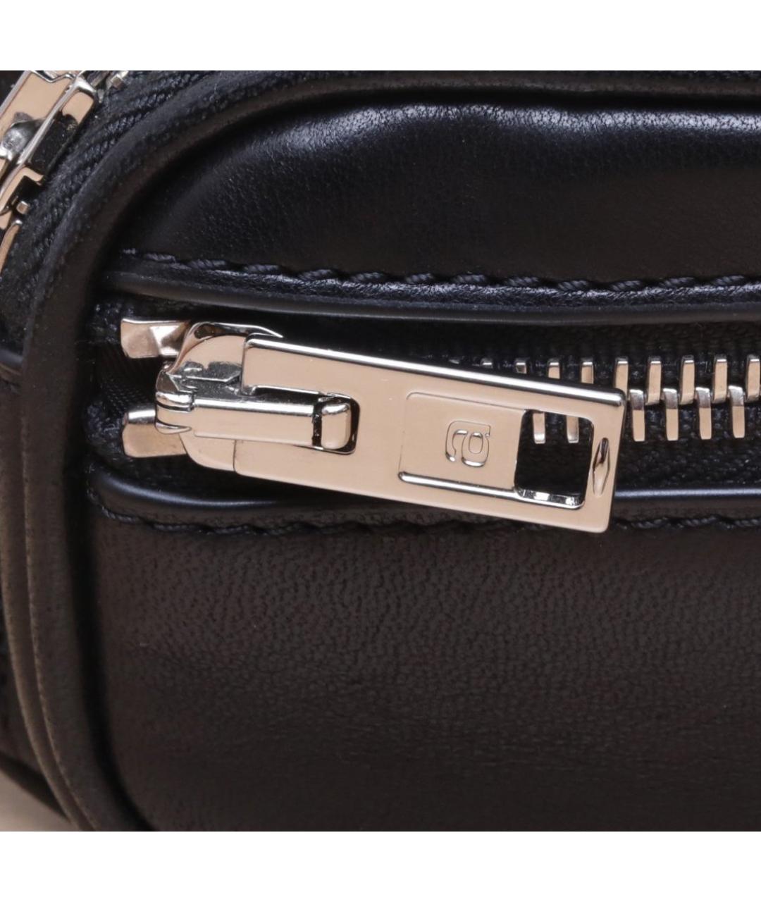 ALEXANDER WANG Черная кожаная поясная сумка, фото 8