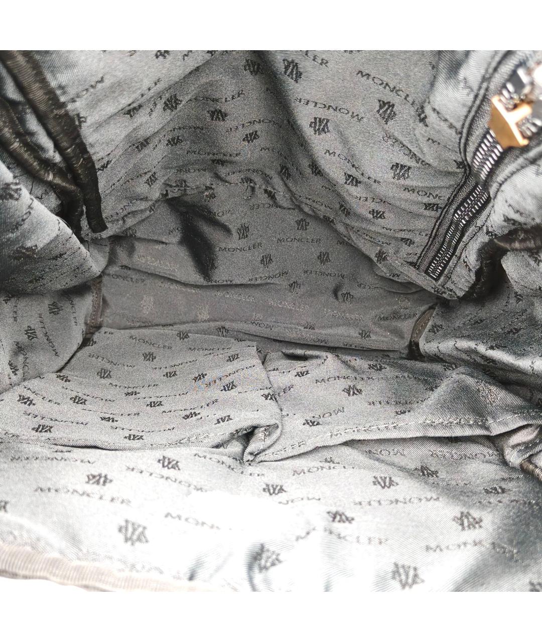MONCLER Серый тканевый рюкзак, фото 8