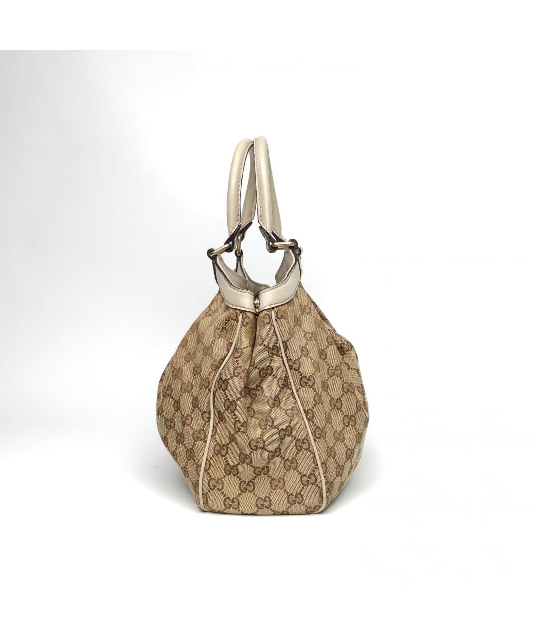 GUCCI Бежевая сумка с короткими ручками, фото 3