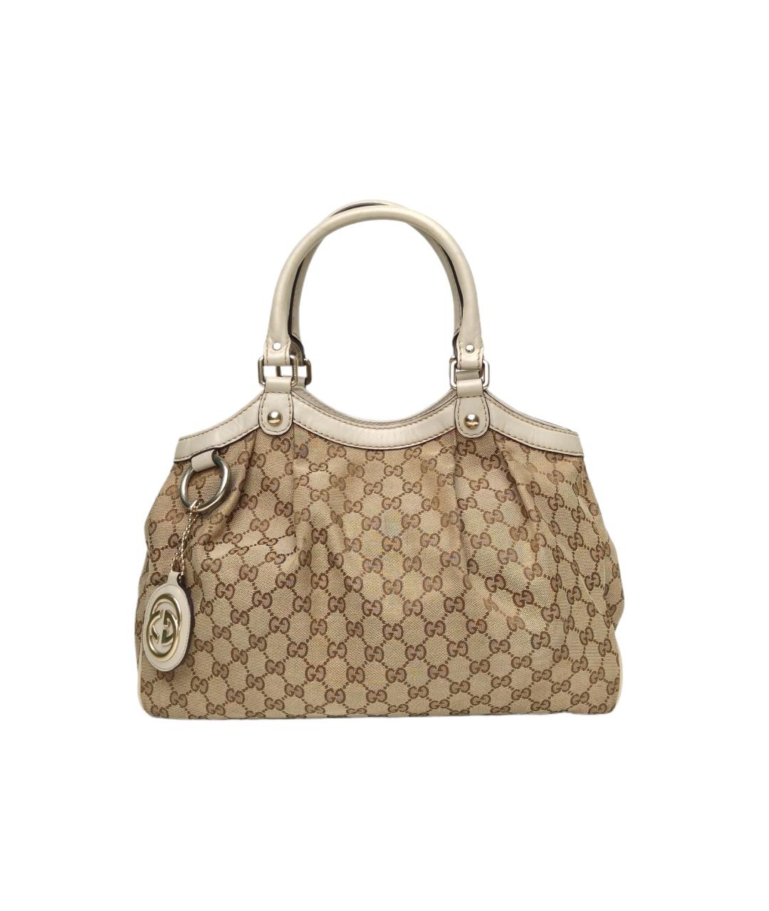 GUCCI Бежевая сумка с короткими ручками, фото 10